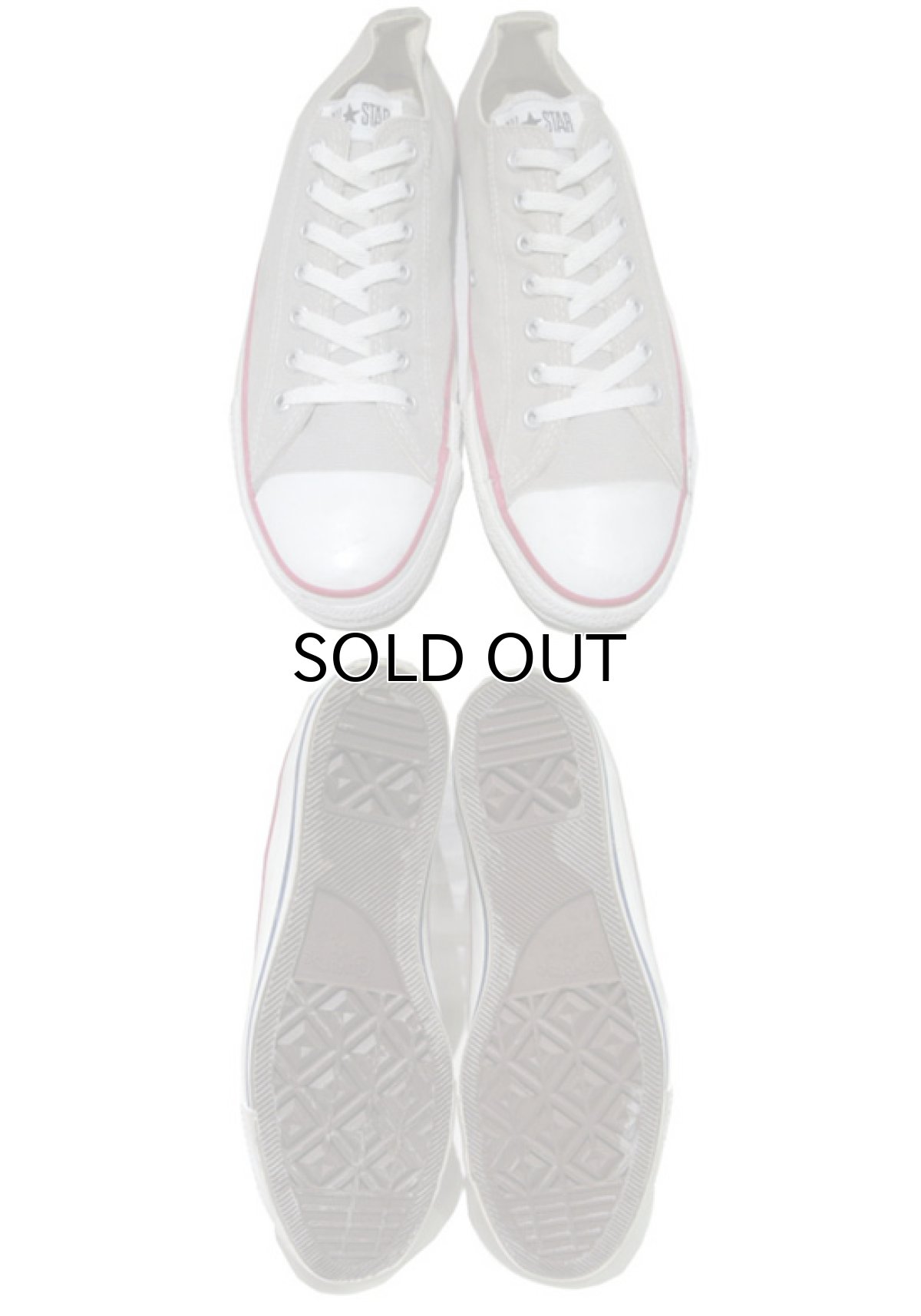 画像2: 1990's "CONVERSE" ALL STAR Low Canvas Sneaker made in USA GREY  size US11 1/2 (30cm) (2)