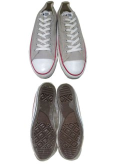 画像2: 1990's "CONVERSE" ALL STAR Low Canvas Sneaker made in USA　GREY 　size US11 1/2 (30cm) (2)