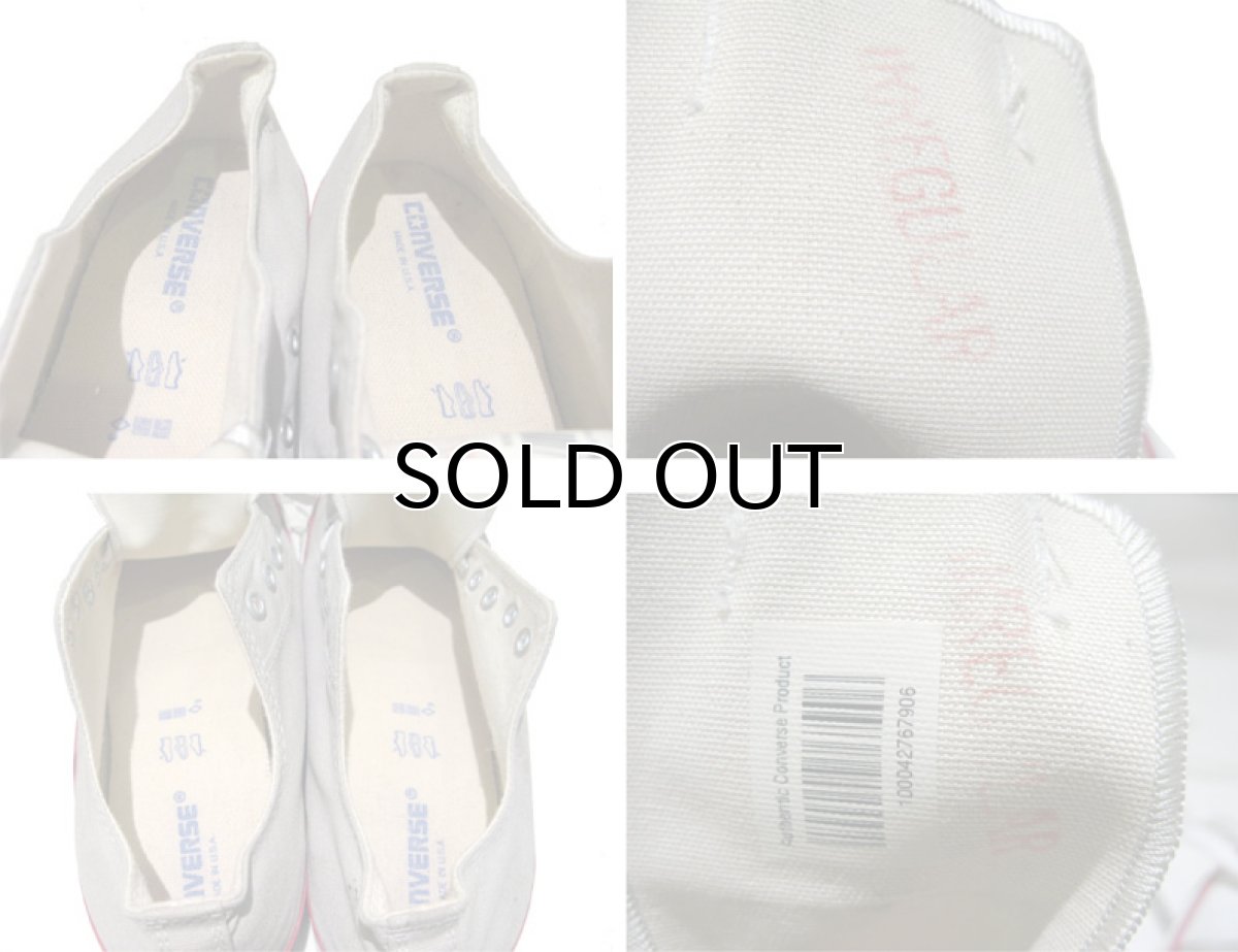 画像5: 1990's "CONVERSE" ALL STAR Low Canvas Sneaker made in USA GREY  size US11 1/2 (30cm) (5)