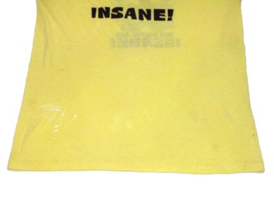 画像2: ~1980's CHED "CRAZY EDDIE" Print T-Shirts　YELLOW　size L (表記 不明)