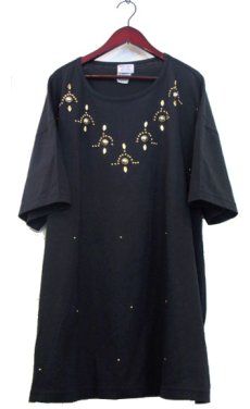 画像1: 1980's MIRAGE Studs Big T-Shirts　BLACK　size 2XL (1)