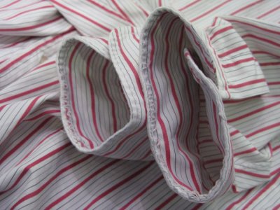 画像2: 1960's "Brooks Brothers" OLD L/S Stripe Shirts　WHITE / RED　size L (表記 16)
