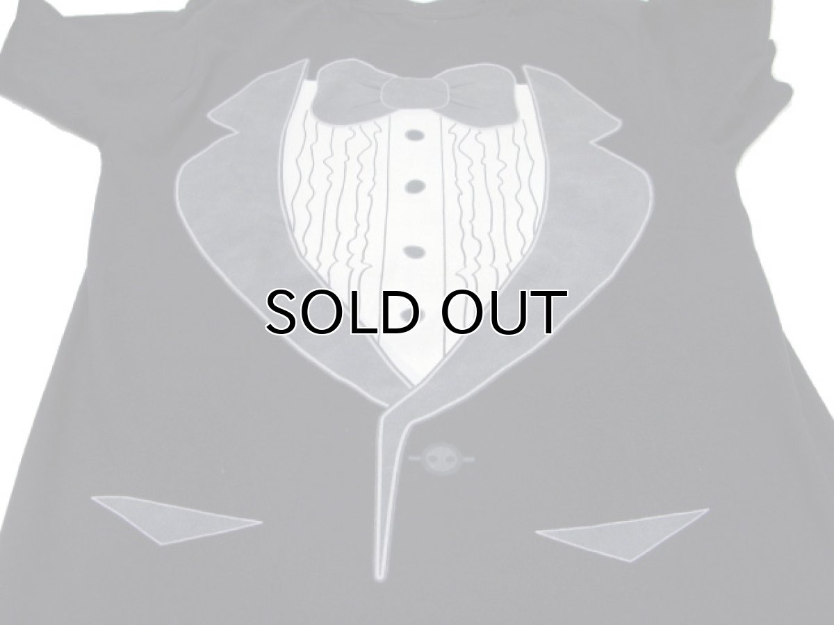 画像4: Tuxedo Print T-Shirts BLACK size L (表記 なし) (4)