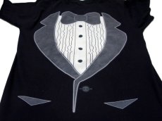 画像4: Tuxedo Print T-Shirts　BLACK　size L (表記 なし) (4)