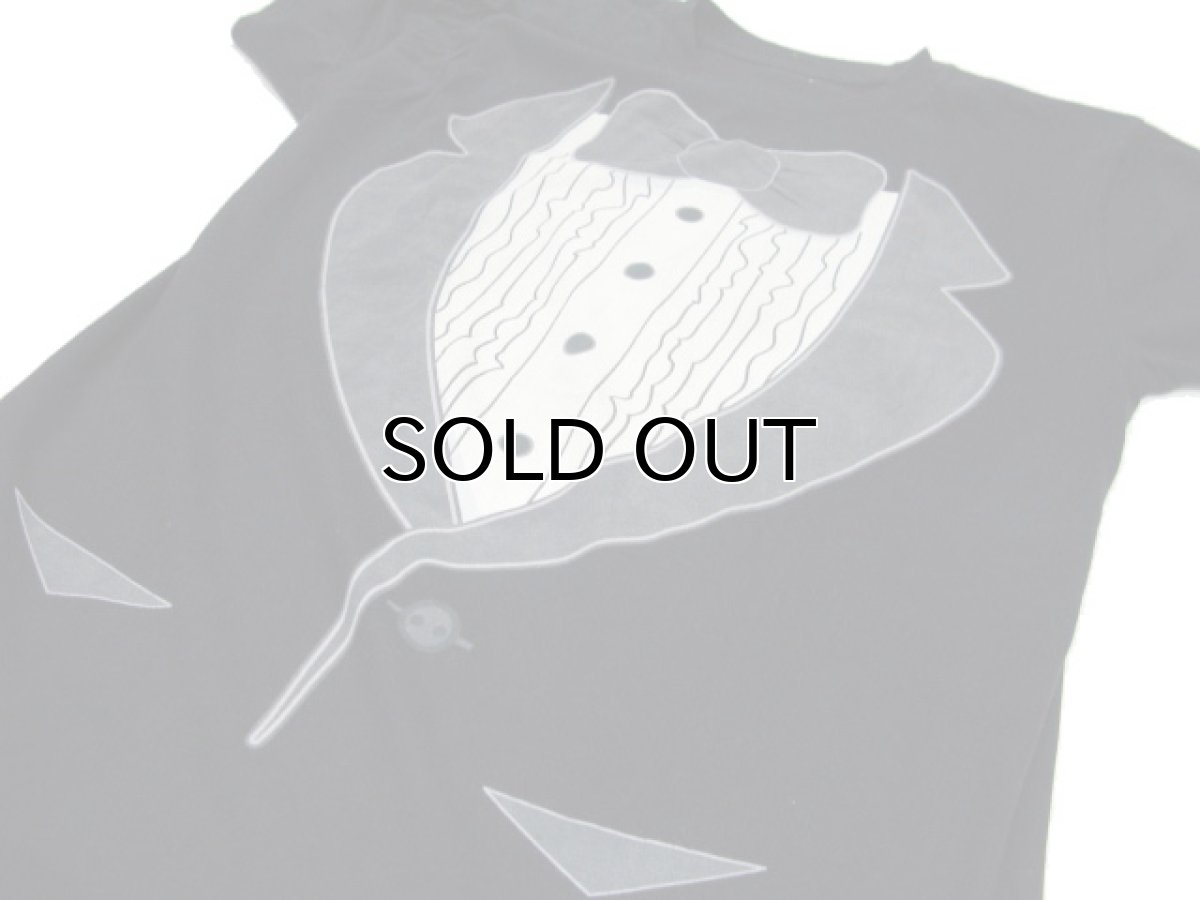 画像3: Tuxedo Print T-Shirts BLACK size L (表記 なし) (3)