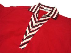 画像5: 1960's "LA JOLLA Sportswear" S/S Pullover Shirts　RED　size M (表記 ) (5)