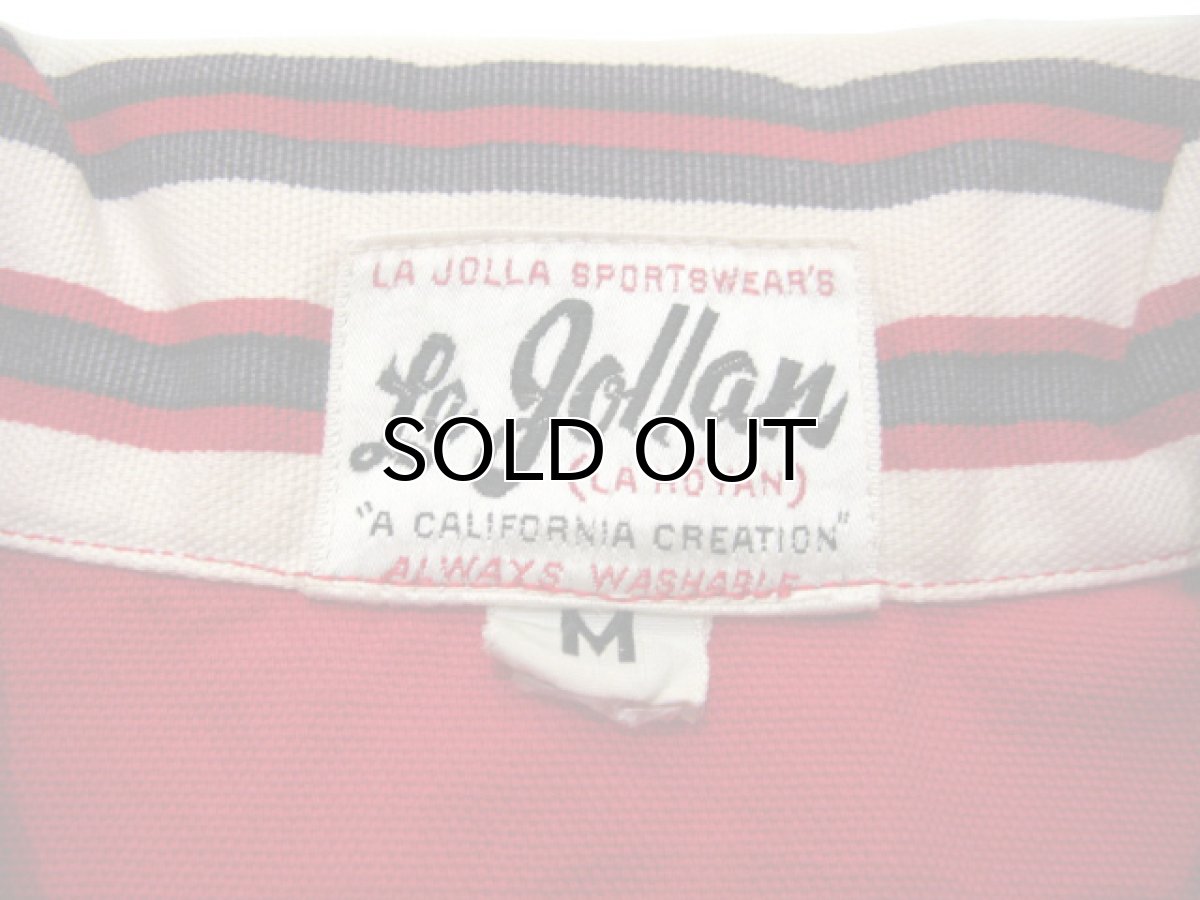画像4: 1960's "LA JOLLA Sportswear" S/S Pullover Shirts RED size M (表記 ) (4)