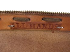画像4: "ALL HANDMADE" Leather Clutch Letter Bag　D.BROWN (4)