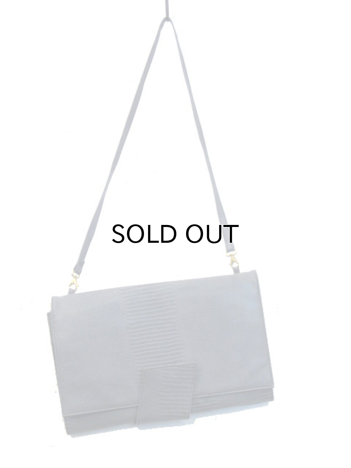 画像4: "Marco Avane" Shoulder x Clutch 2way Bag　GREY (4)