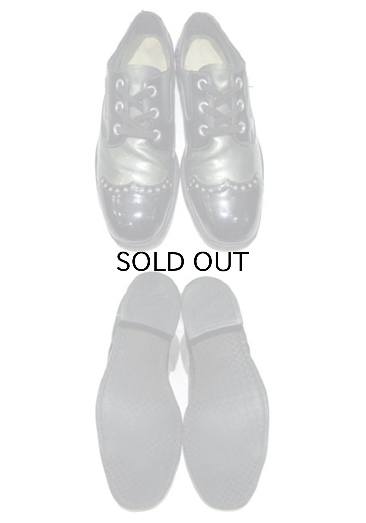 画像3: 1970's Patent Leather 2-tone Shoes　BLACK / OLIVE　size 10 D ( 28cm ) (3)