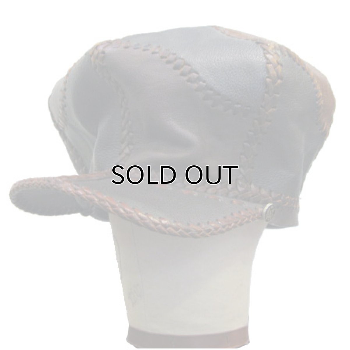画像2: 1980's~ Leather Casquette color : BROWN 2tone color (2)