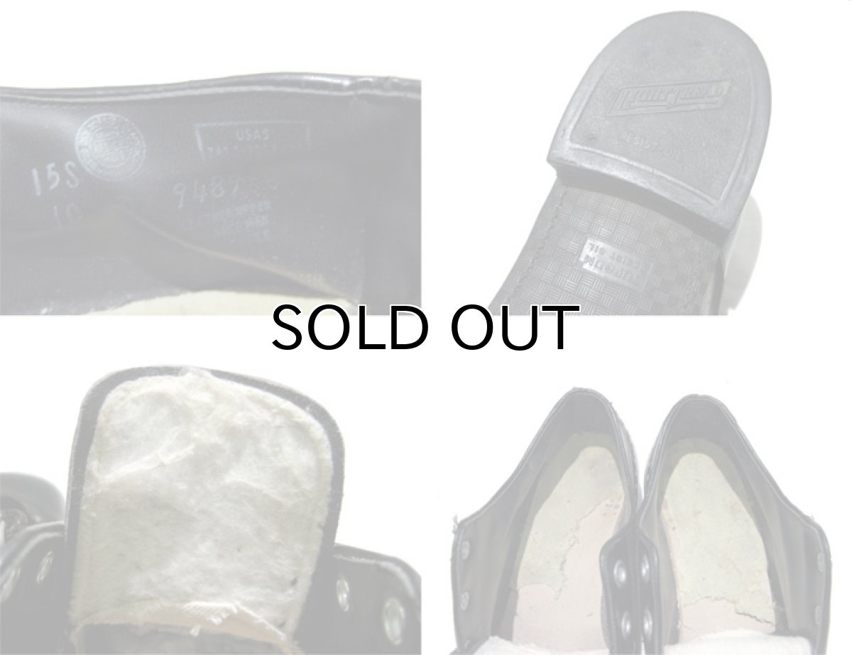 画像5: 1970's Patent Leather 2-tone Shoes　BLACK / OLIVE　size 10 D ( 28cm ) (5)