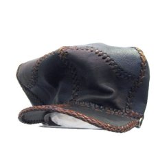 画像1: 1980's~ Leather Casquette　color : BROWN 2tone color (1)