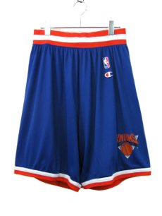 画像1: 1980's Champion "KNICS" Game Shorts　BLUE　size L (36-38) (1)