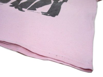 画像1: 1990's~ "BEATLES" Print T-Shirts　PINK　size L (表記 L)