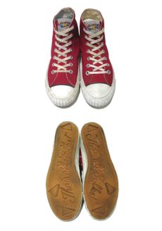 画像3: 1990's KEDS "LOONEY TUNES" Hi Cut Canvas Sneaker　RED　size 9 ( 27cm ) (3)