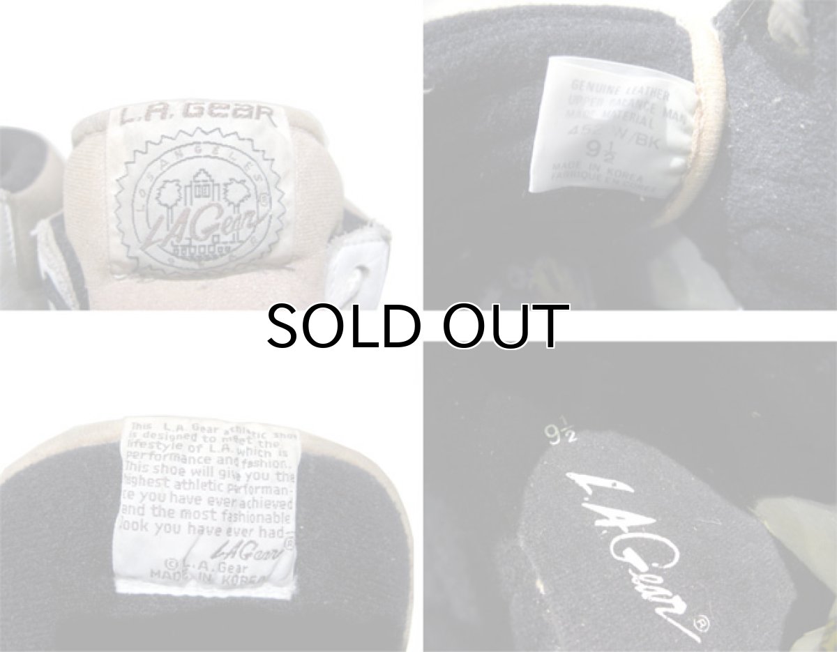 画像4: 1980's "LA GEAR" Basketball Shoes　WHITE / BLACK　size 9 1/2 ( 27.5 cm ) (4)