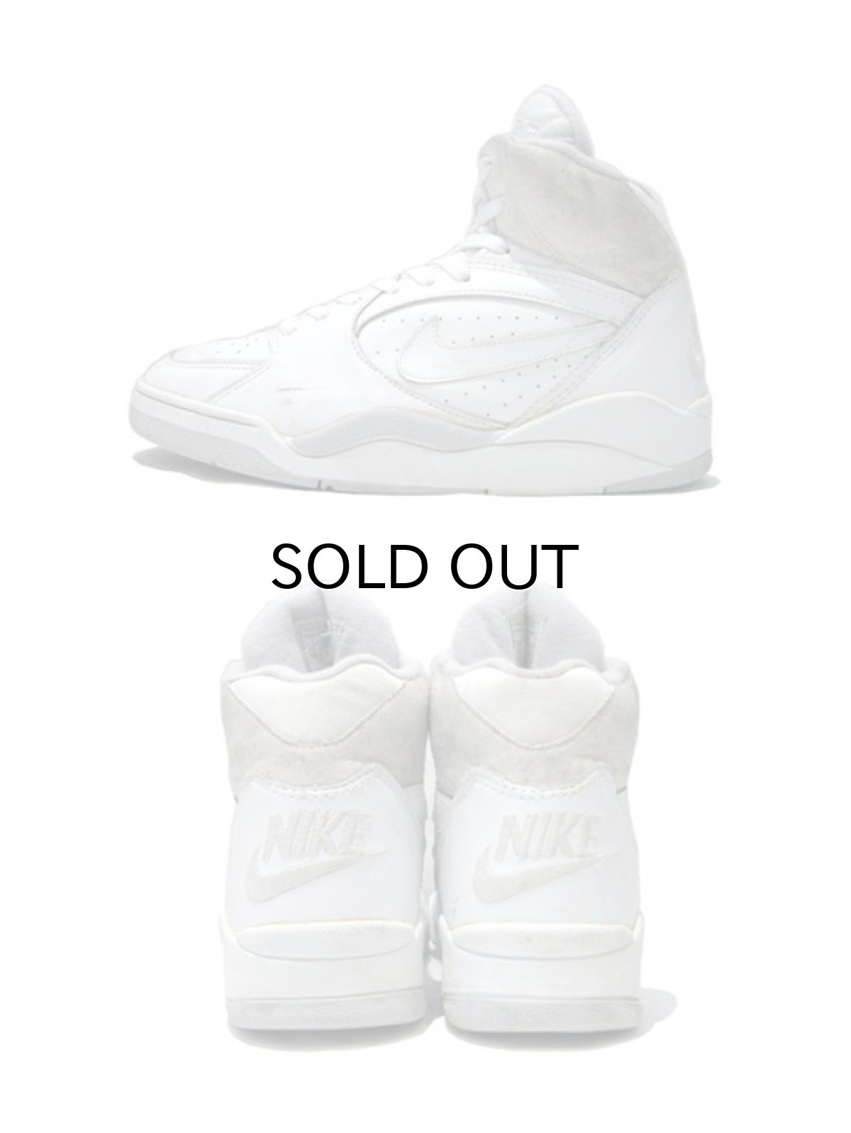 画像2: 1990's NIKE "AIR FORCE 180" Basketball Shoes WHITE / GREY size 10 ( 28 cm ) (2)