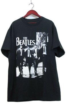 画像1: "THE BEATLES" Print T-Shirts　BLACK　size L (表記 なし) (1)