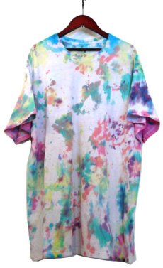 画像1: Fruit of the Room TIE-DYE T-SHirts　Multi Color　size L - XL (表記 XL) (1)