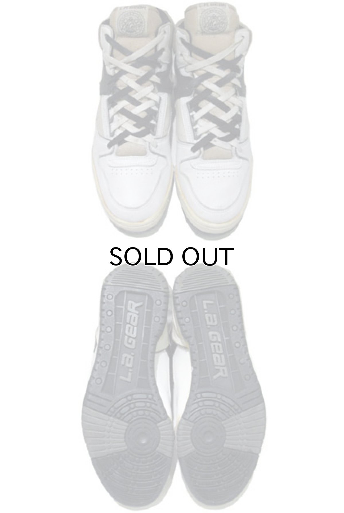 画像2: 1980's "LA GEAR" Basketball Shoes　WHITE / BLACK　size 9 1/2 ( 27.5 cm ) (2)