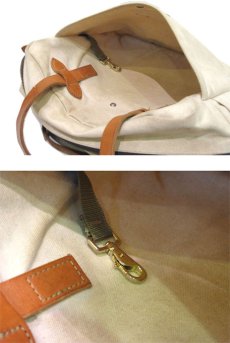 画像4: "C.C.FILSON Co." Leather Handle Boston Bag　color : White Canvas (4)