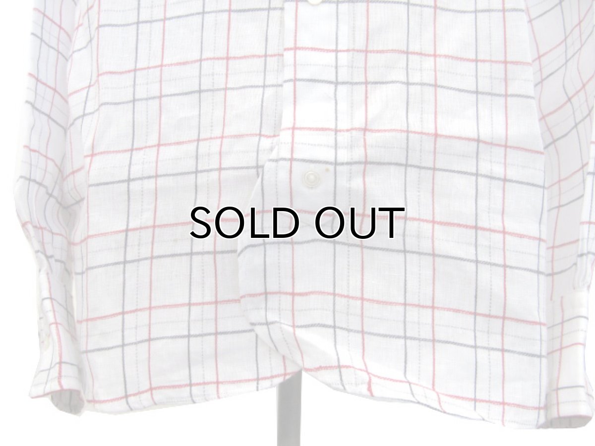 画像5: NEW "BLACK FLEECE BY Brooks Brothers" L/S Linen B/D Shirts WHITE size M - L (表記 BB2) (5)