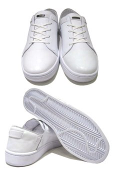 画像3: NEW adidas "SLVR" Patent x Leather Sneaker　WHITE　size 11 ( 29 cm ) (3)