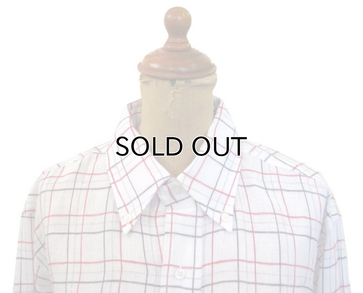 画像4: NEW "BLACK FLEECE BY Brooks Brothers" L/S Linen B/D Shirts WHITE size M - L (表記 BB2) (4)