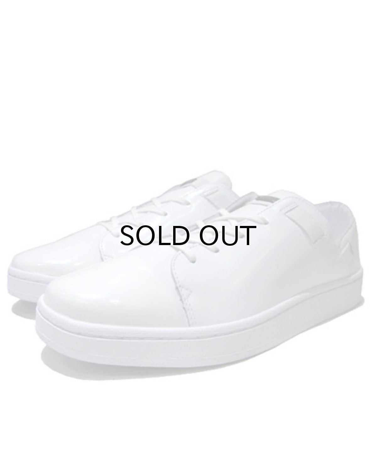 画像1: NEW adidas "SLVR" Patent x Leather Sneaker　WHITE　size 11 ( 29 cm ) (1)