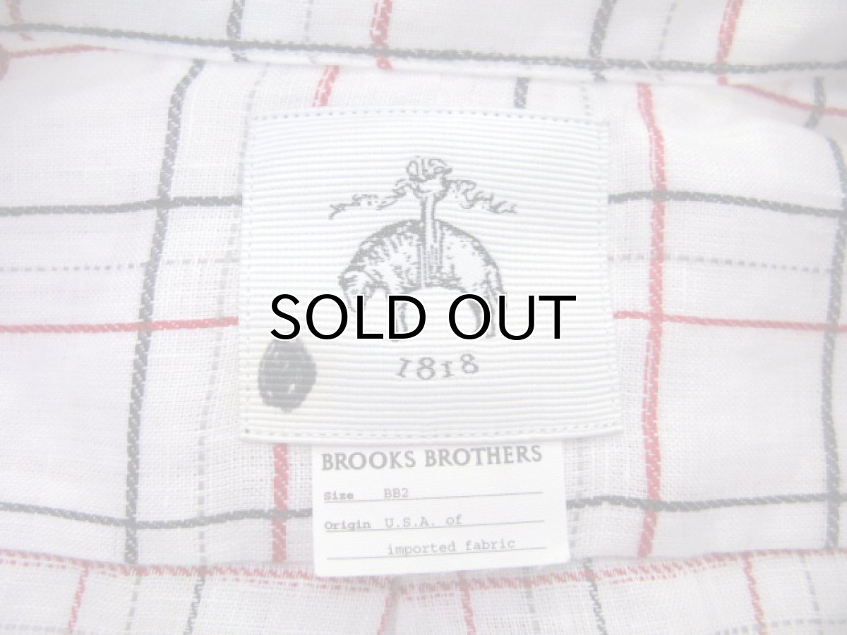 画像3: NEW "BLACK FLEECE BY Brooks Brothers" L/S Linen B/D Shirts WHITE size M - L (表記 BB2) (3)