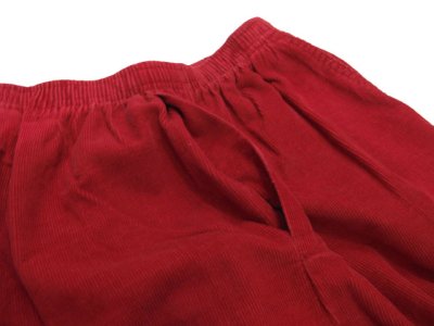 画像1: 1980's~ "CABIN CREEK" Corduroy Easy Pants　RED　size Free (表記 12)