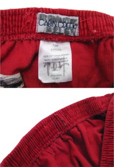 画像4: 1980's~ "CABIN CREEK" Corduroy Easy Pants　RED　size Free (表記 12) (4)