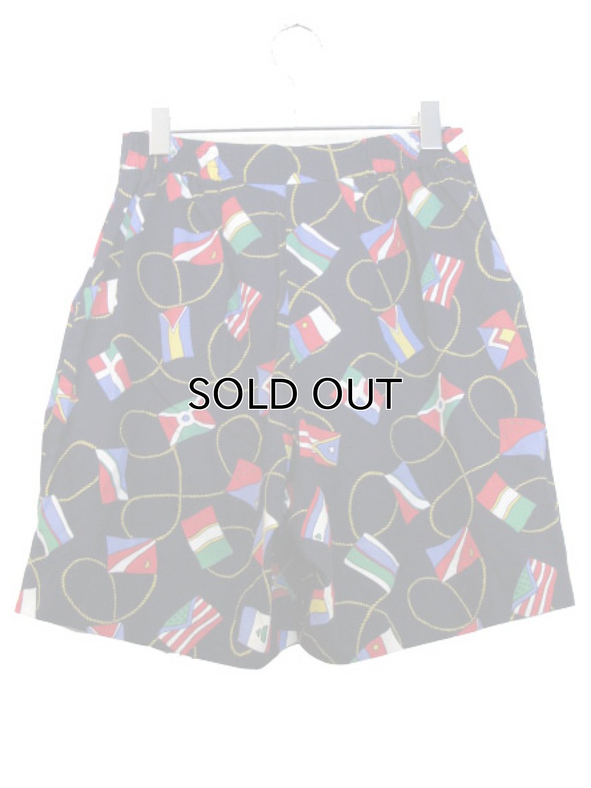 画像2: 1980's Quanium! "Flag & Rope" Short Pants　color : NAVY　size 30 inch (2)