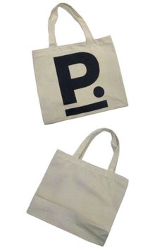 画像3: " Note and Pen the poem " ポエムのBAG  " P "　NATURAL / BLACK (3)