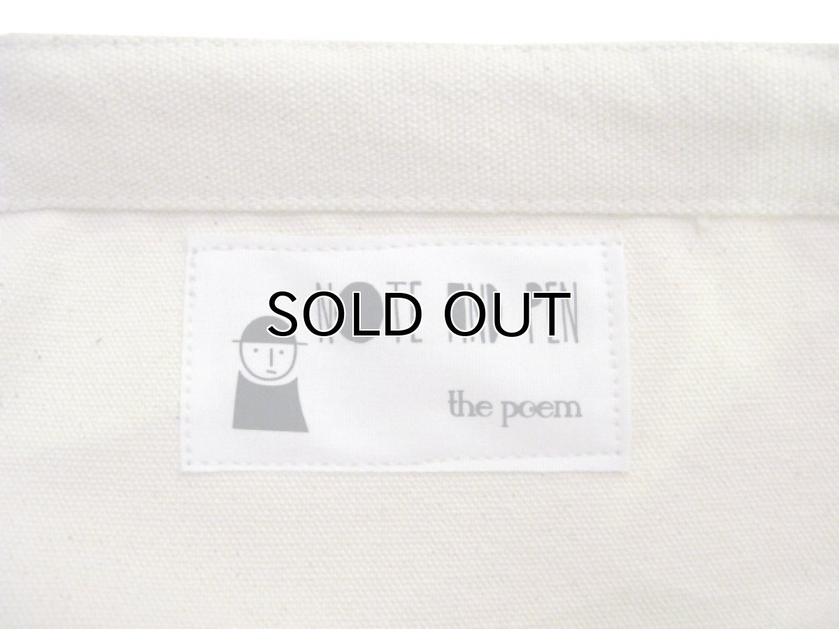 画像2: " Note and Pen the poem " ポエムのBAG  " P " NATURAL / BLACK (2)