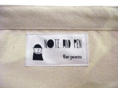 画像2: " Note and Pen the poem " ポエムのBAG  " P "　NATURAL / BLACK (2)