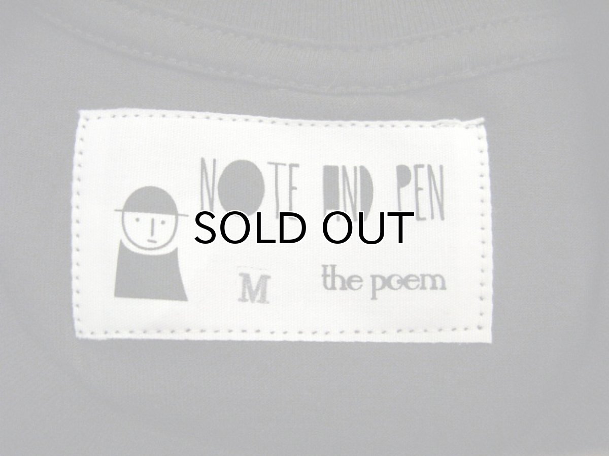 画像3: " Note and Pen the poem " ポエムのTee  " P "　BLACK / BLACK　size S (3)