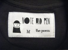 画像3: " Note and Pen the poem " ポエムのTee  " P "　BLACK / BLACK　size S (3)