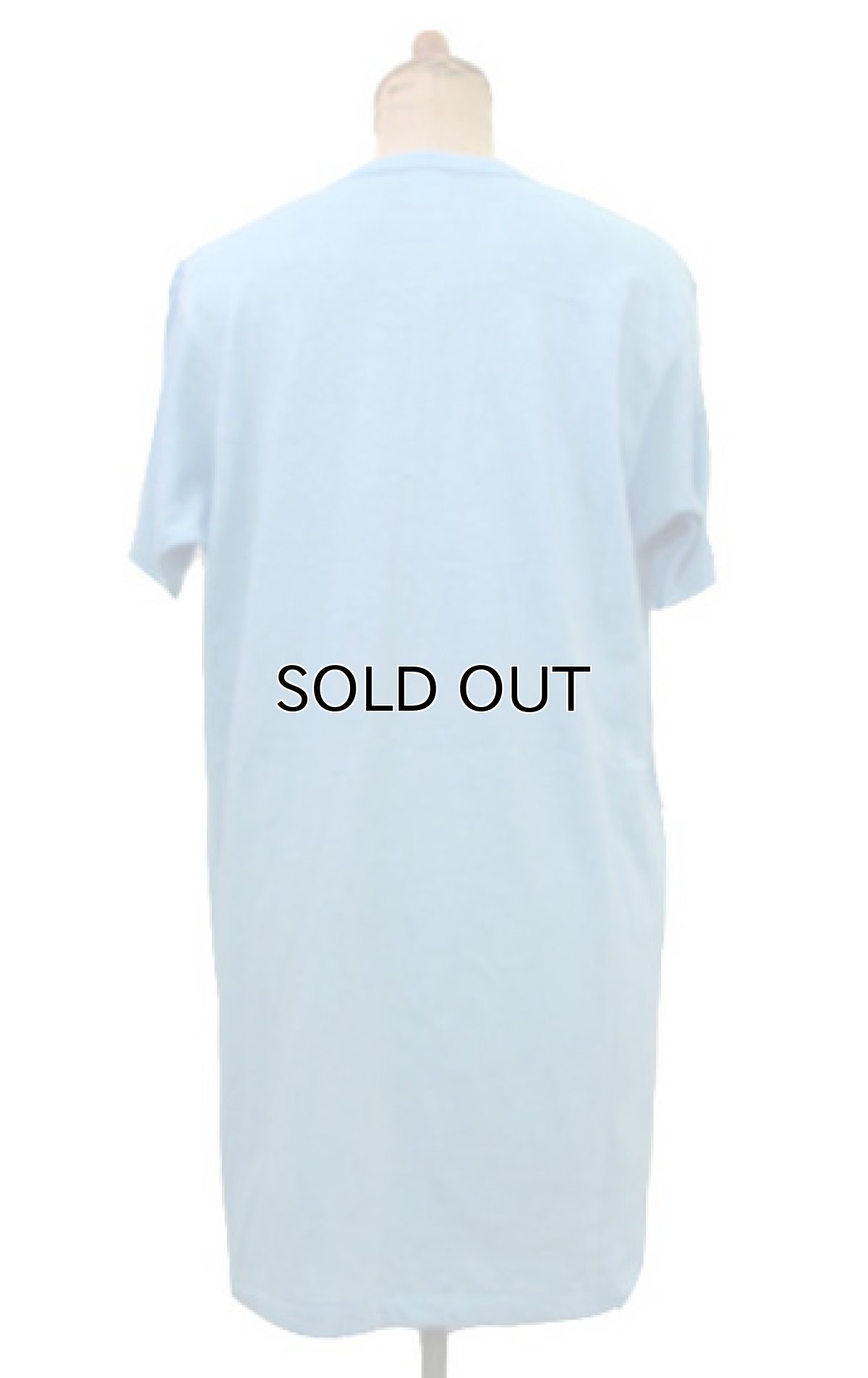 画像2: 1980's "Fruit of the Room" Print T-Shirts Sax Blue size L - XL (表記 L) (2)