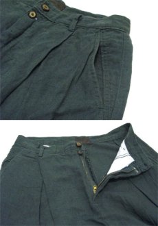 画像5: 1980's~ "Ernesto" Line TuckTrousers　GREEN　size w 30 inch (5)