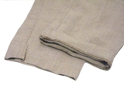 画像3: 1980's~ "Lindbergh" Two-Tuck Linen Trousers　BEIGE　size w 32 inch