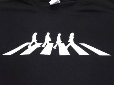 画像4: THE BEATLES "ABBEY ROAD" Print T-Shirts　BLACK　size L (表記 L) (4)