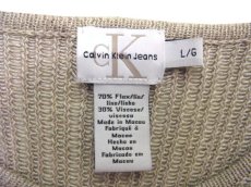 画像4: "Calvin Klein Jeans" Knit T-Shirts　BEIGE　size L - XL (表記 L) (4)
