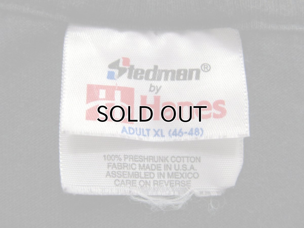 画像3: 1990's Hanes "Stedman" US Flag Print T-Shirts BLACK size XL~ (表記 XL 46 -48) (3)