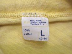 画像3: 1970's~ MW "BOOZE ~ " Print T-Shirts　YELLOW　size M (表記 L) (3)