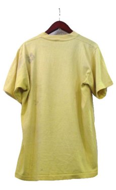 画像2: 1970's~ MW "BOOZE ~ " Print T-Shirts　YELLOW　size M (表記 L) (2)