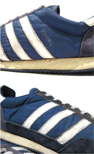 画像2: 1980's adidas "SQUIRE" Running Shoes made in TAIWAN　NAVY　size 11 1/2 (?)  表記 不明