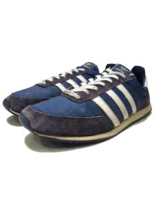 画像1: 1980's adidas "SQUIRE" Running Shoes made in TAIWAN　NAVY　size 11 1/2 (?)  表記 不明 (1)