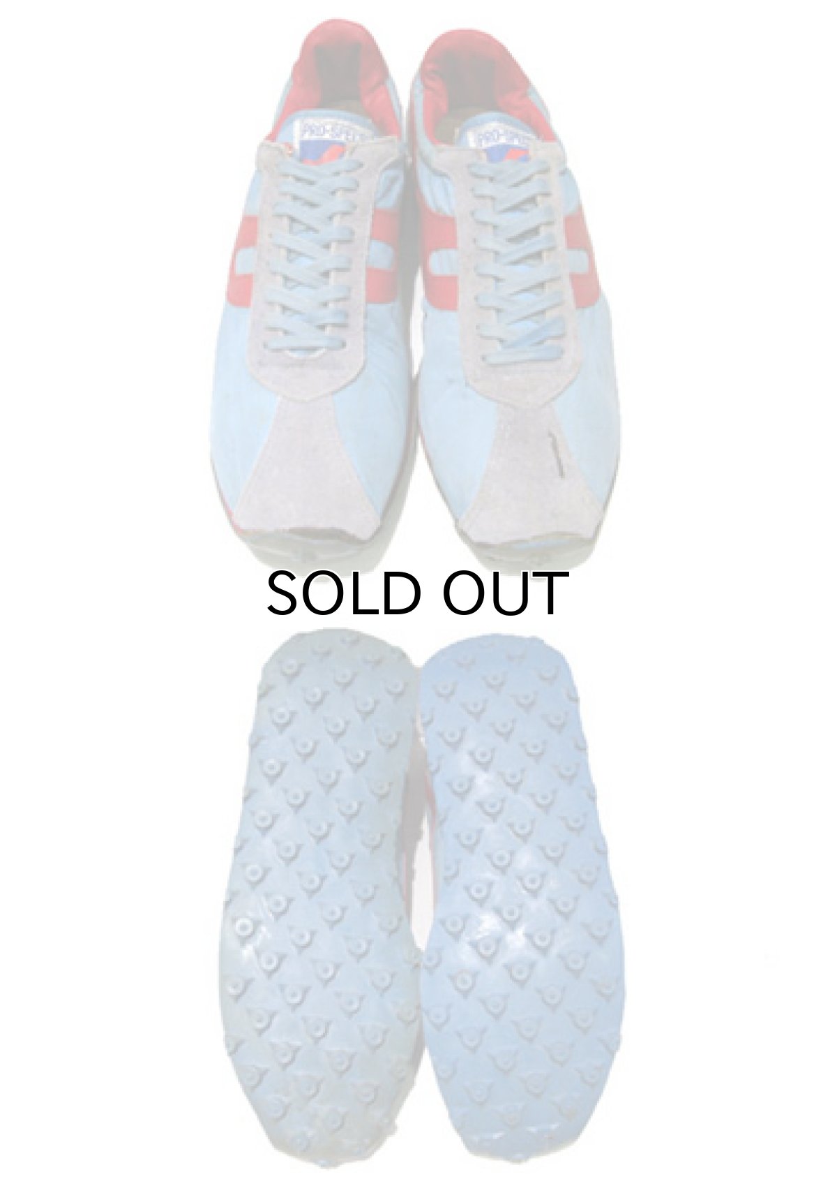 画像3: PRO-SPECS "MARATHON 220" Running Shoes made in KOREA　Sax Blue / RED　size 11 (29 cm) (3)